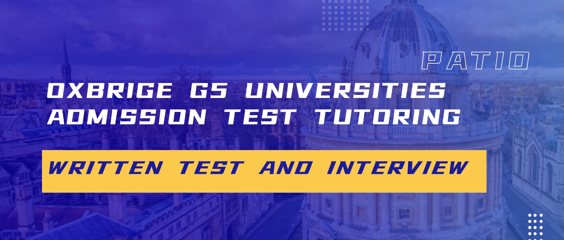 Oxbridge & G5 Prep Center